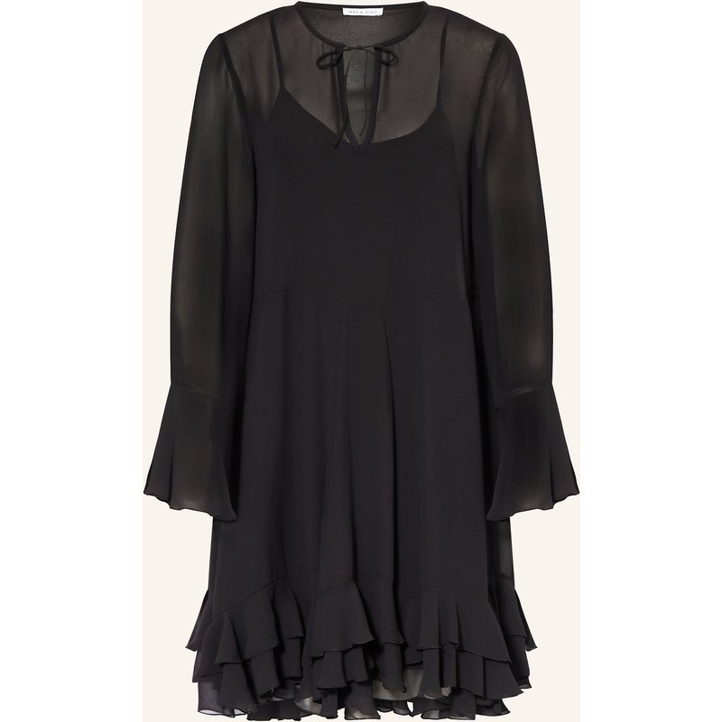 Mrs & Hugs Kleid Mit Volants schwarz