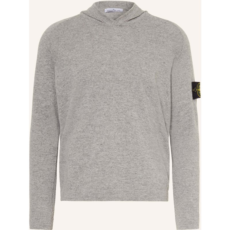 Stone Island Strick-Hoodie grau