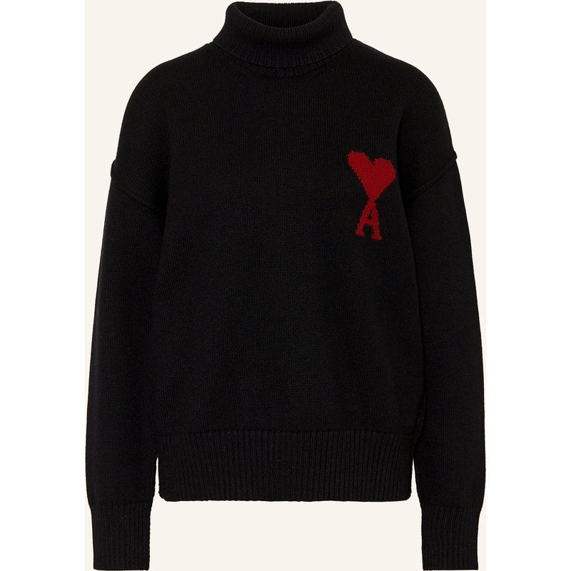 Ami Paris Rollkragenpullover schwarz