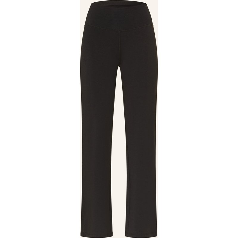 Mandala Yoga-Hose Wide Leg schwarz