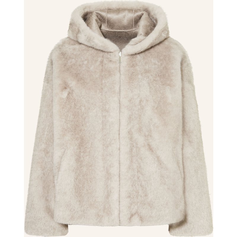 Studio Ar Kunstfell-Jacke Ruby beige