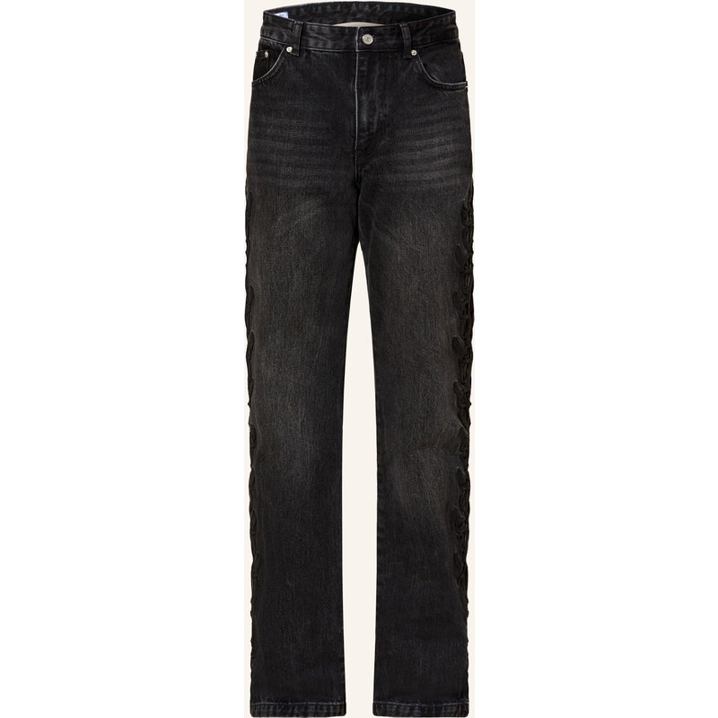 Rough. Wide Leg Jeans Amity Regular Fit schwarz