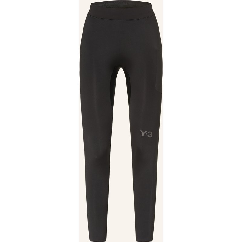 Y-3 Lauf-Tights schwarz