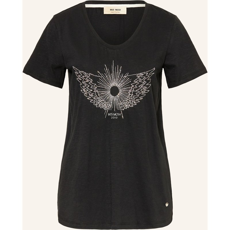 Mos Mosh T-Shirt Mmgethi Mit Schmucksteinen schwarz
