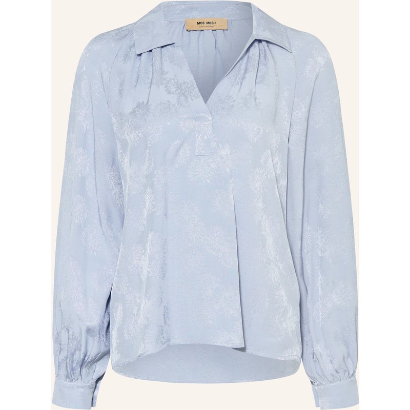 Mos Mosh Jacquard-Bluse Mmdrana blau
