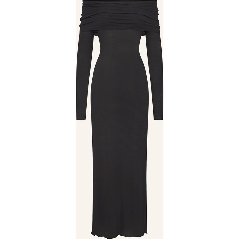 Skims Lounge-Kleid Sheer Modal schwarz