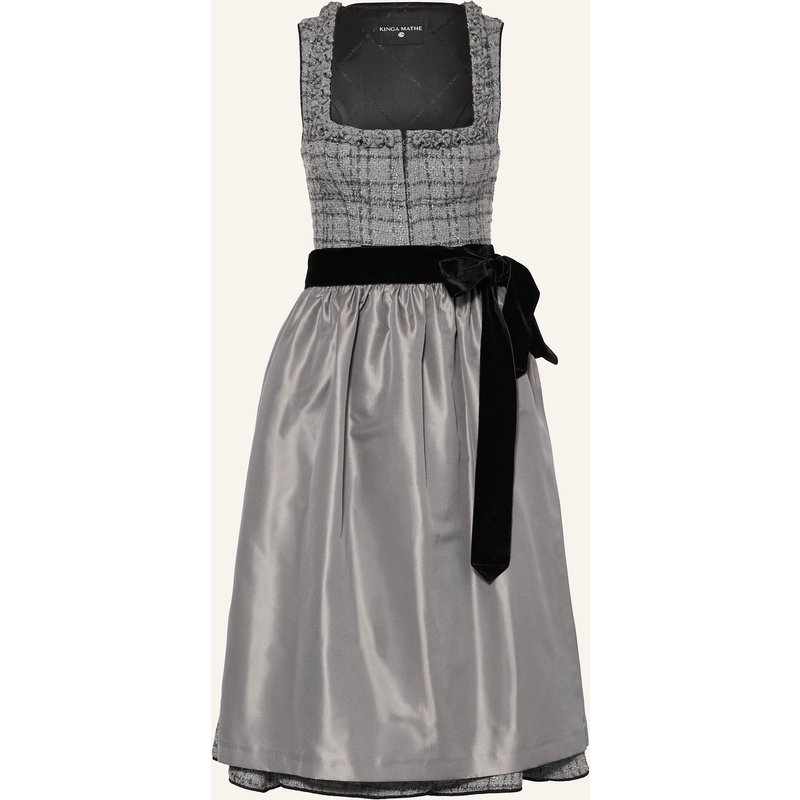 Kinga Mathe Dirndl Mostar Mit Glitzergarn grau
