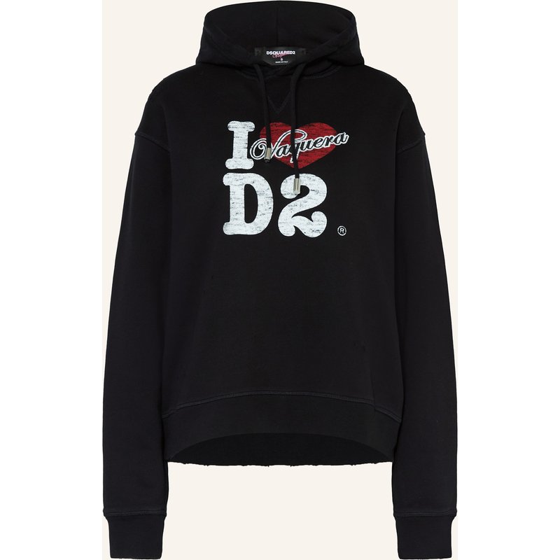 dsquared2 Hoodie Vaquera schwarz
