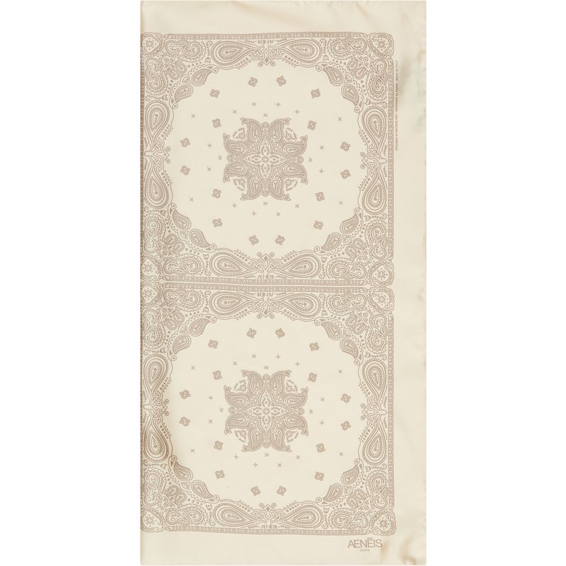 Aeneis Seidentuch beige