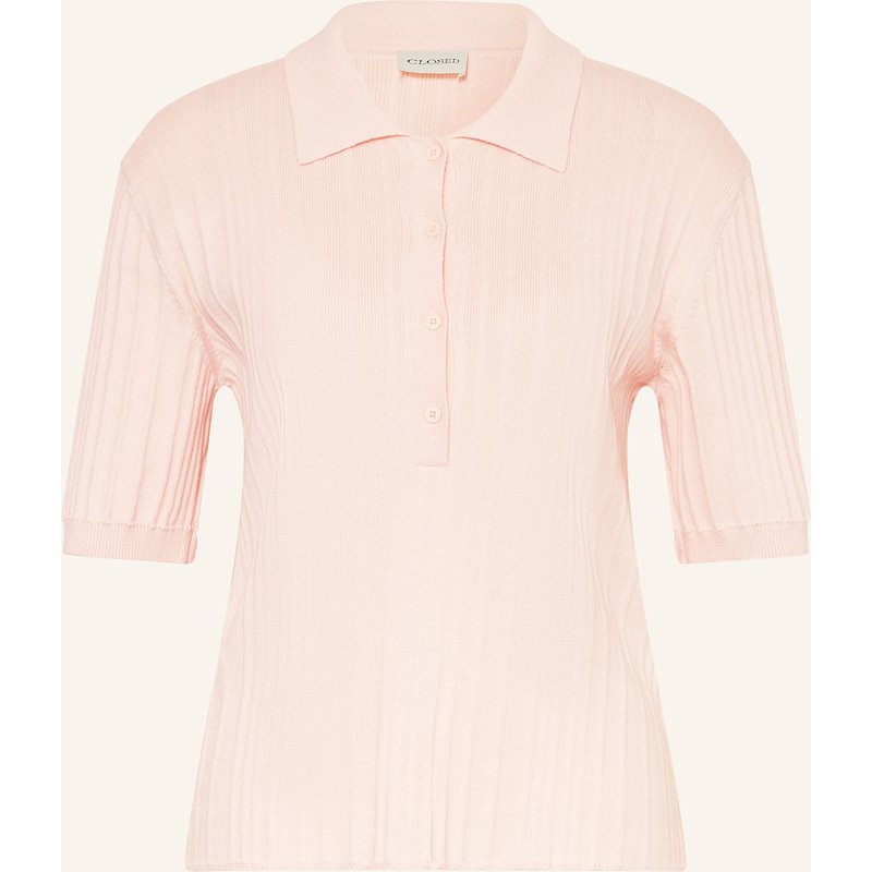 Closed Strick-Poloshirt rosa