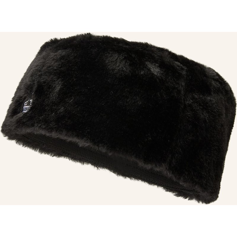 Kangol Kunstpelz-Mütze Faux Fur Topper schwarz