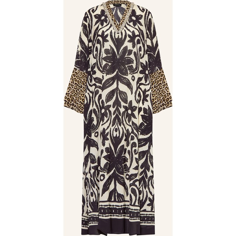 Grace Kleid Aus Satin Mit Schmucksteinen schwarz