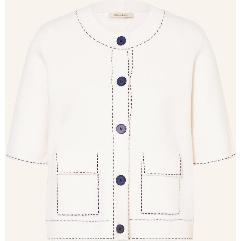 Lilienfels Strickjacke Mit Cashmere weiss