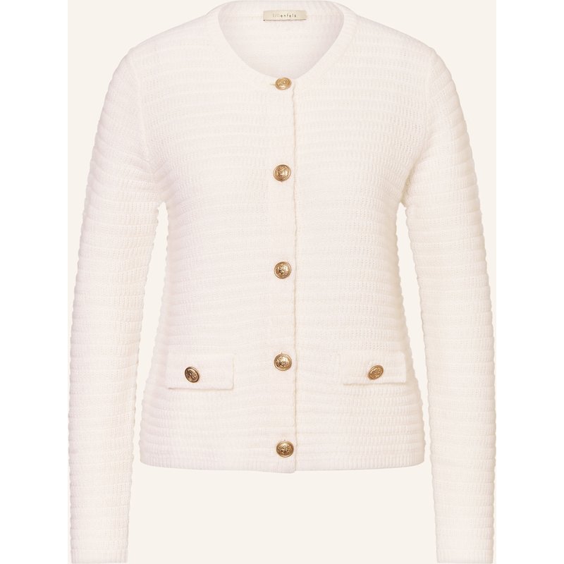 Lilienfels Strickjacke Mit Cashmere weiss