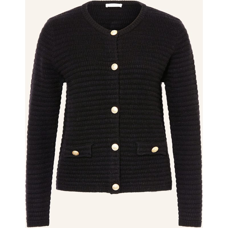 Lilienfels Strickjacke Mit Cashmere schwarz