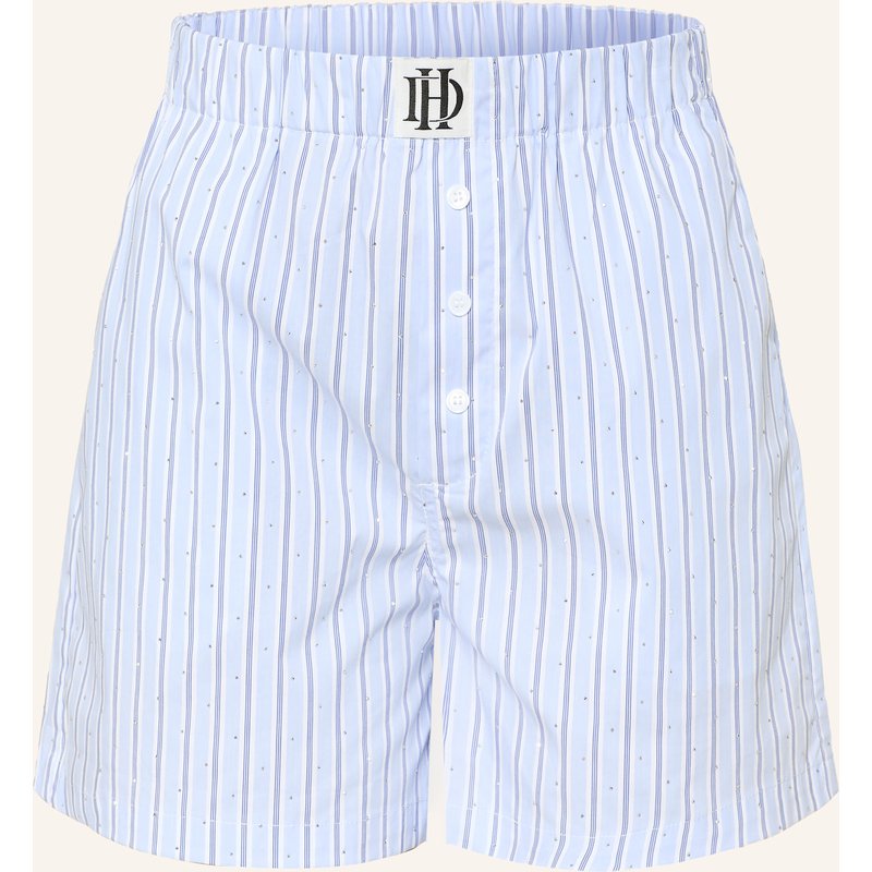 Darling Harbour Shorts Mit Schmucksteinen blau