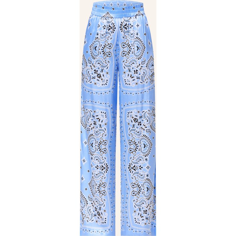 Darling Harbour Marlenehose Aus Seide blau