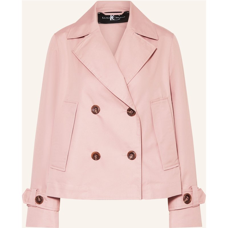 Luisa Cerano Trench-Jacke rosa