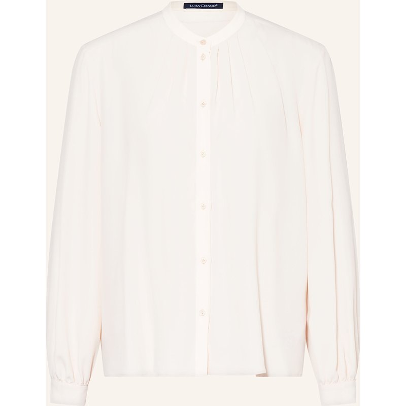 Luisa Cerano Bluse Mit Seide weiss