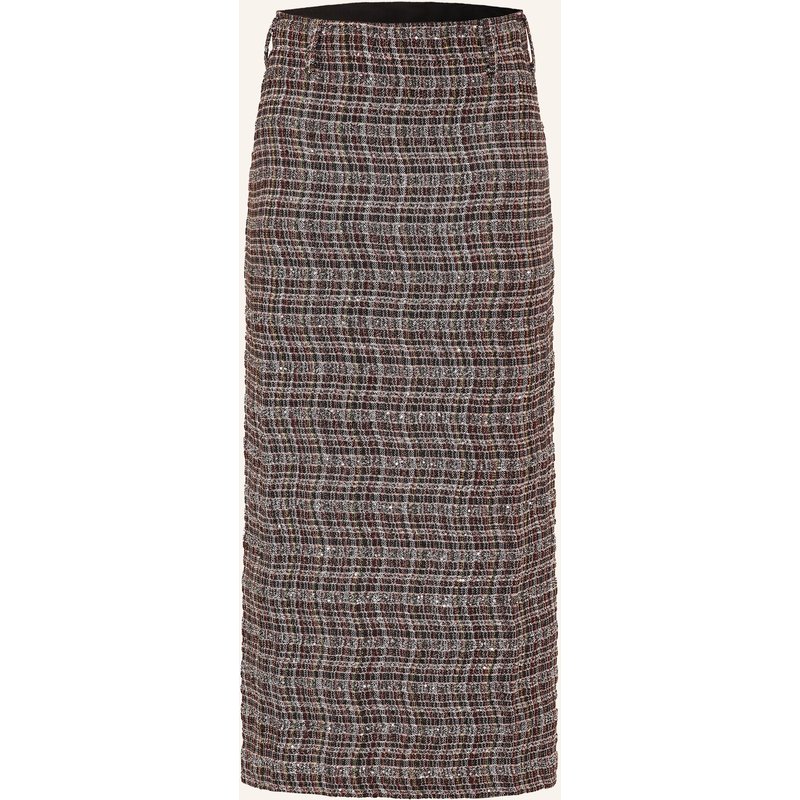 Missoni Strickrock Mit Glitzergarn Und Pailletten rot