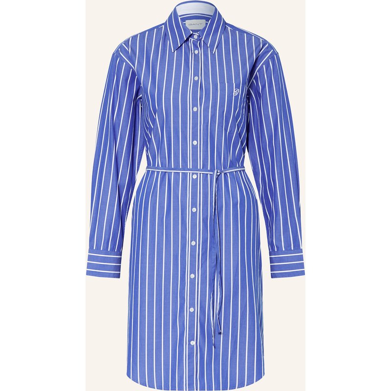 Gant Hemdblusenkleid blau