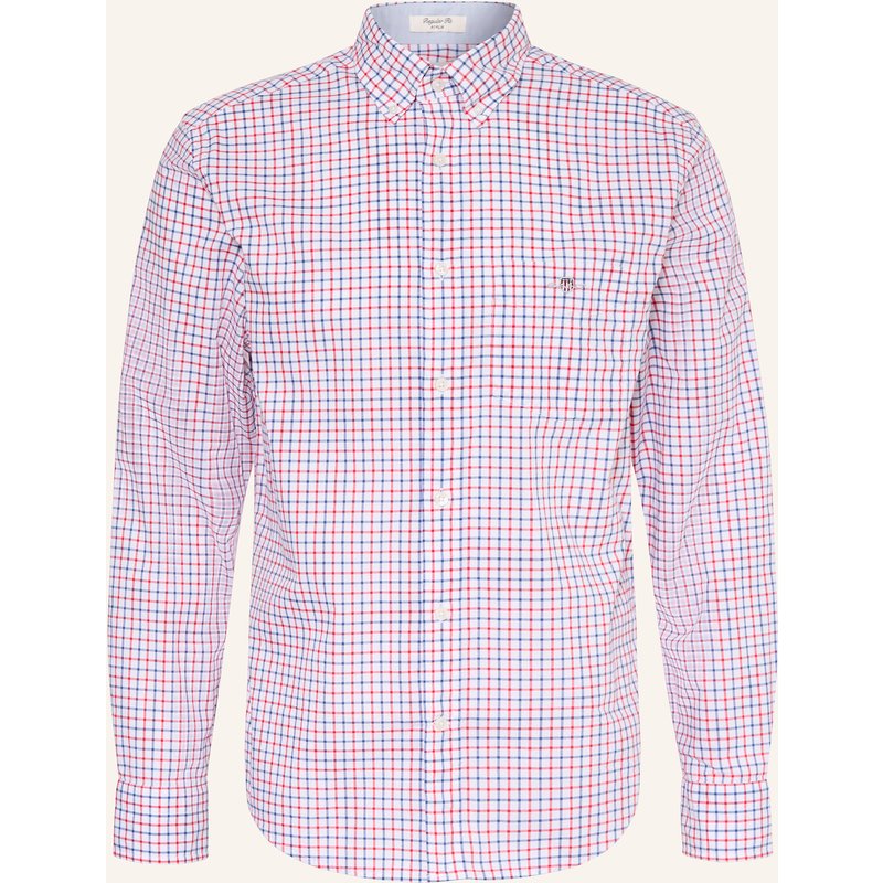 Gant Hemd Regular Fit rot