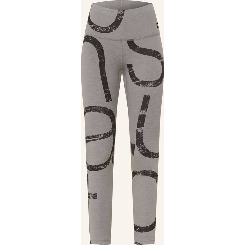 Super.Natural Tights Capital Logo Mit Merinowolle grau