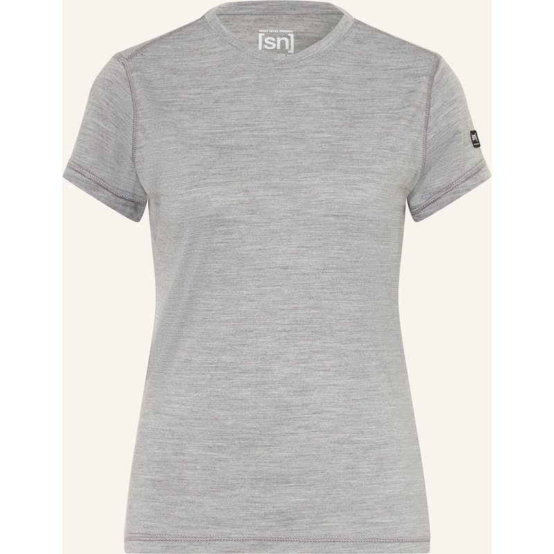 Super.Natural Funktionswäsche-Shirt sierra140 Mit Merinowolle grau