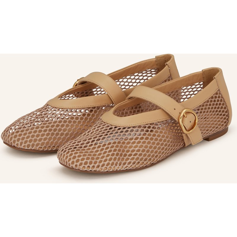 Carrano Mary-Jane-Ballerinas beige
