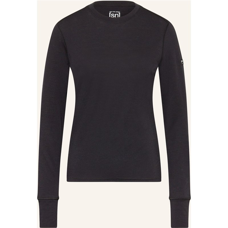Super.Natural Longsleeve Tundra 175 Ls Mit Merinowolle schwarz