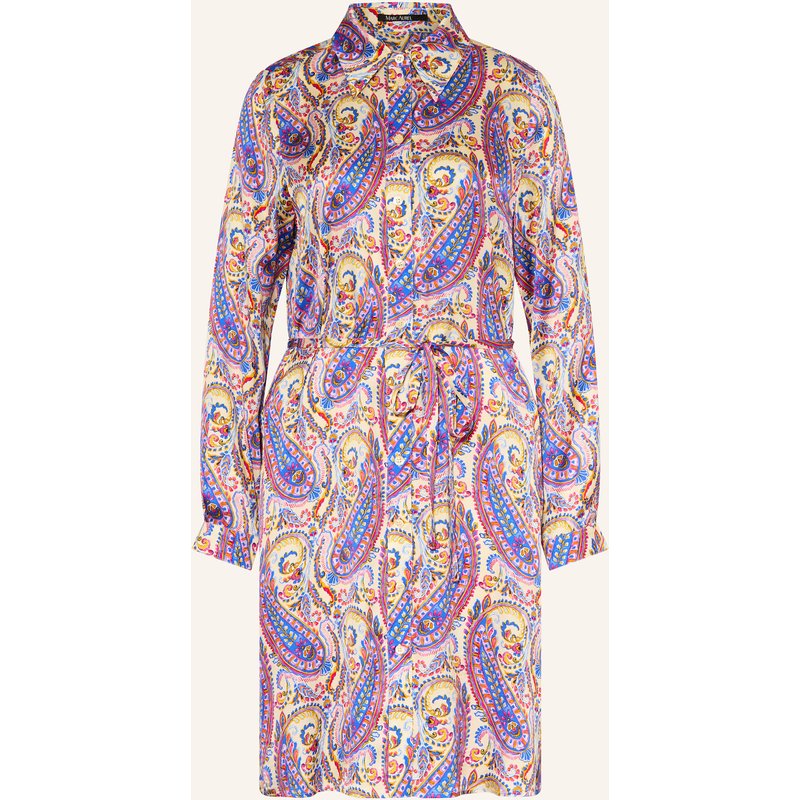 Marc Aurel Hemdblusenkleid Aus Satin blau