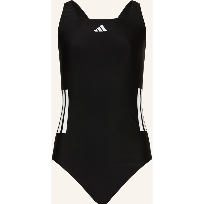 Adidas Badeanzug 3-Streifen schwarz