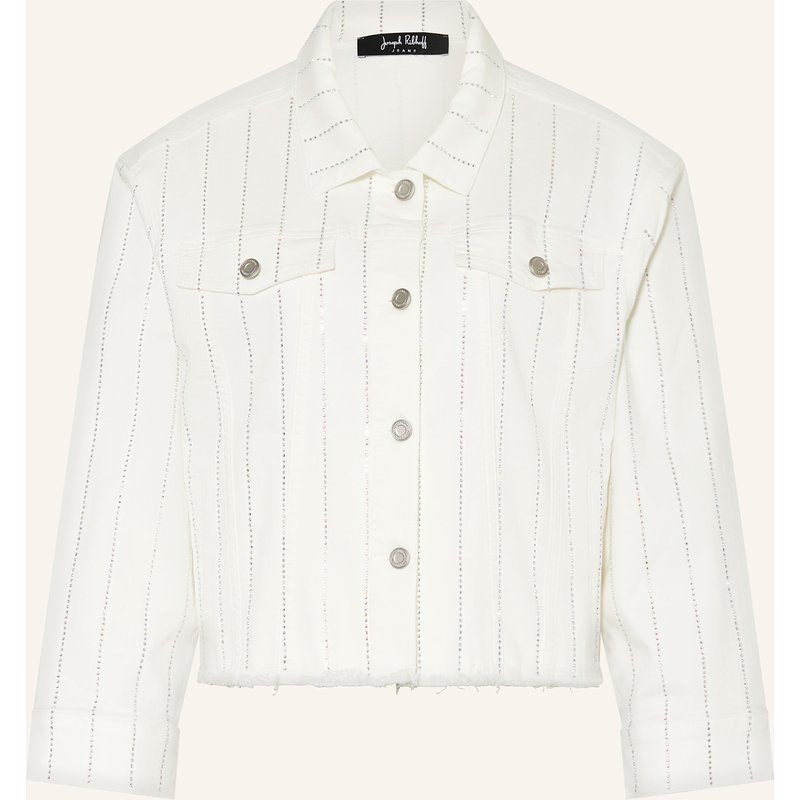 Joseph Ribkoff Jeansjacke Mit Schmucksteinen weiss