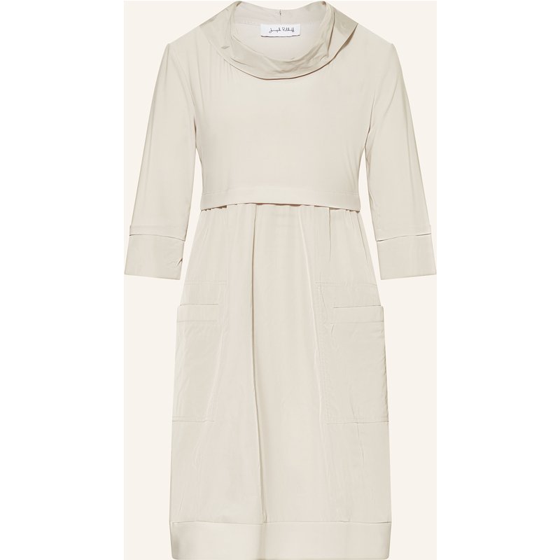 Joseph Ribkoff Kleid Mit 3/4-Arm Im Materialmix beige