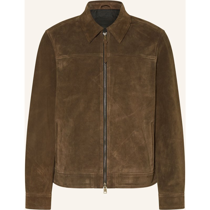 Allsaints Lederjacke Rhone braun