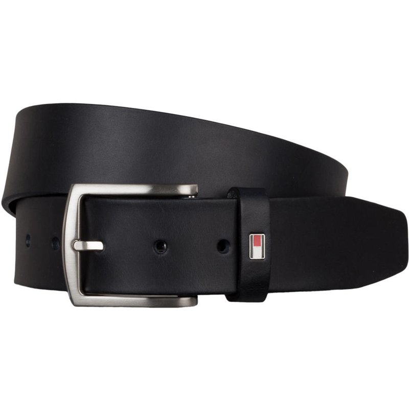 Tommy Hilfiger Ledergürtel New Denton 4.0 blau
