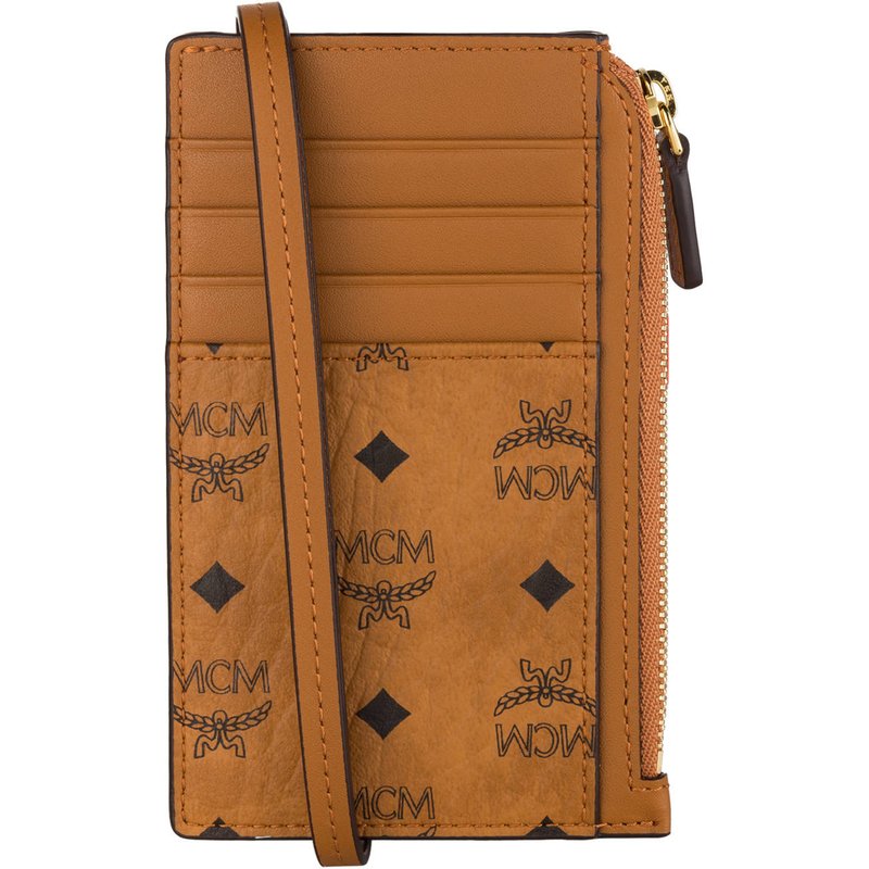 Mcm Kartenetui Visetos Original Mit Schulterriemen braun