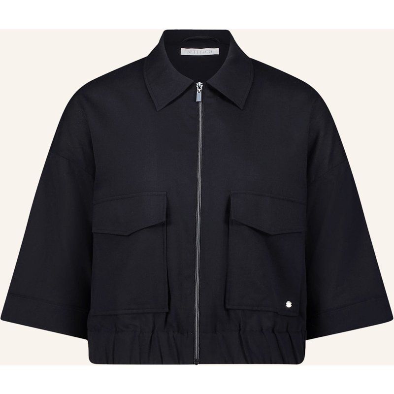 Betty&Co Casual-Jacke Mit Kragen schwarz