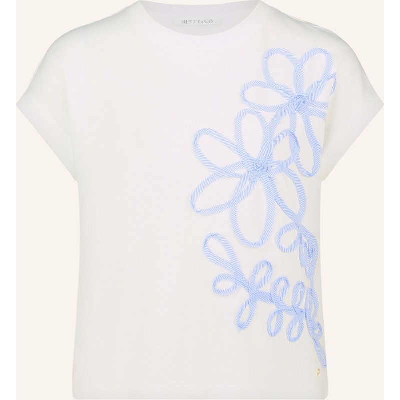 Betty&Co Sweatpullover Mit Applikation weiss