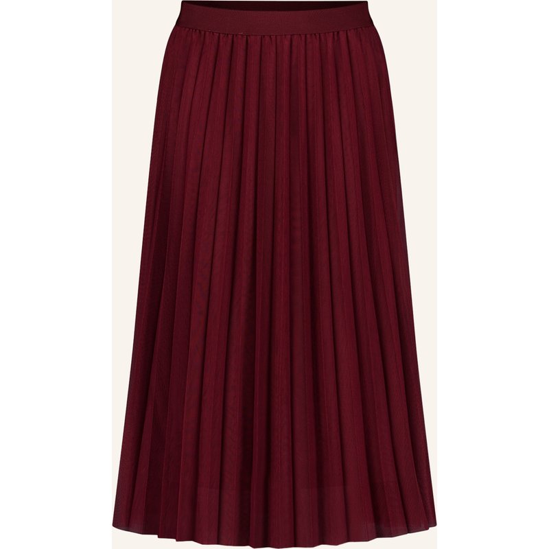Betty&Co Plisseerock Aus Mesh rot