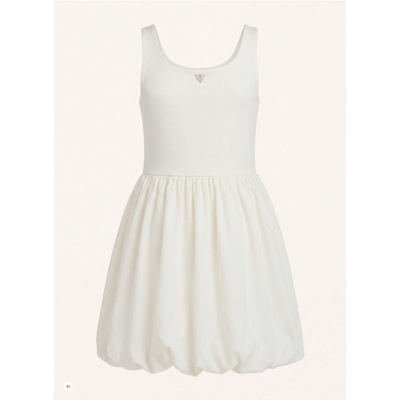 Guess Ausgestelltes Kleid beige