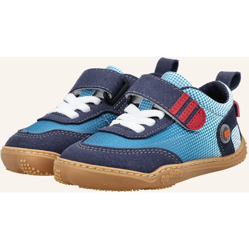 Qnuffs Barfußschuhe Sneaker Fichte blau