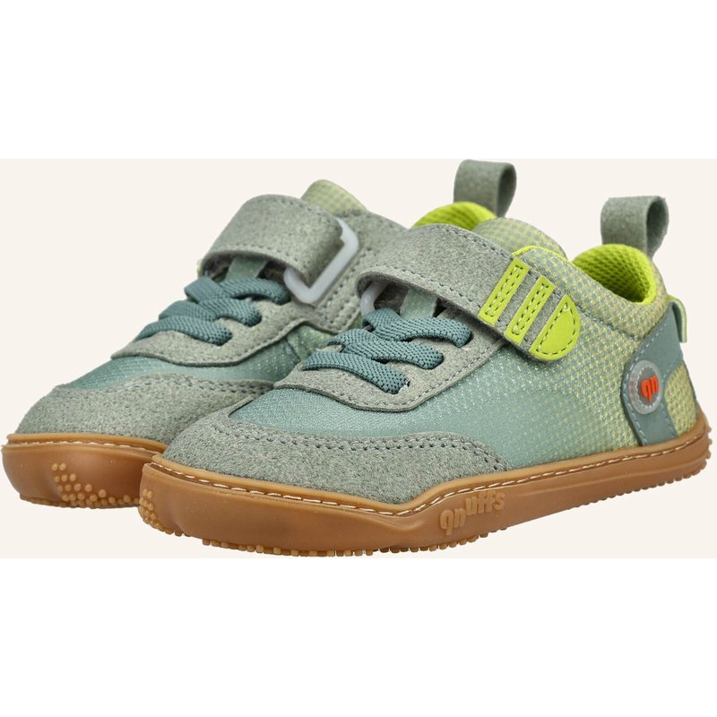 Qnuffs Barfußschuhe Sneaker Fichte gruen