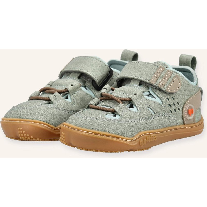 Qnuffs Barfußschuhe Halbschuhe Lerche grau