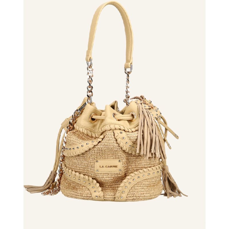 La Carrie Taschen La Plage Bucket beige