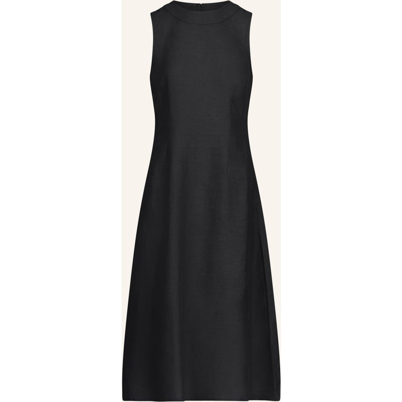 Mint & Mia Langes Leinen Kleid schwarz