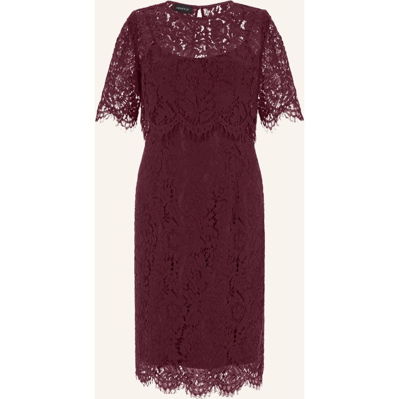 Apart Spitzenkleid Mit Spitzenjacke rot