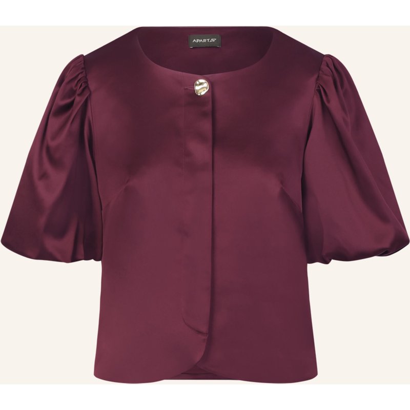 Apart Satin Bluse rot