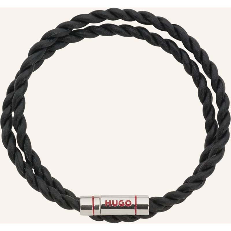 Hugo Armband E-doublebraid4-Bra schwarz