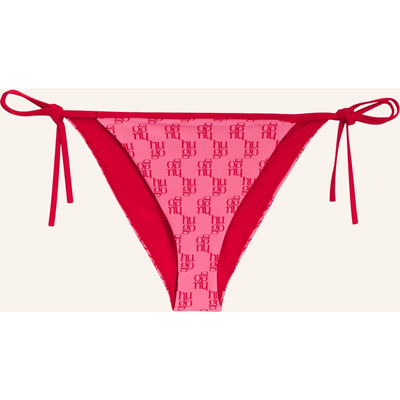 Hugo Bikini Bottoms Monogram Side Tie Regular Fit pink